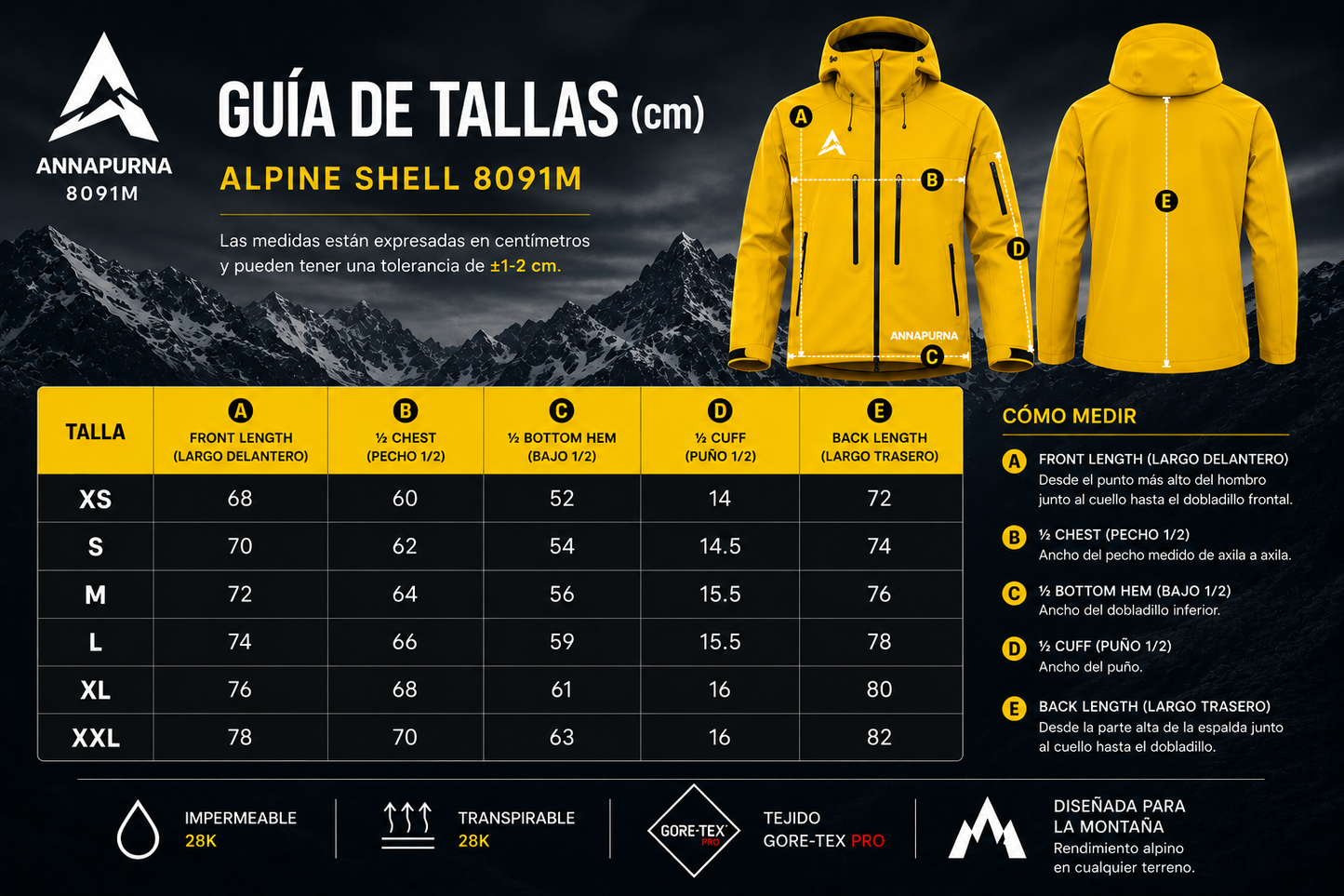 GORE-TEX ALPINE SHELL 8091M