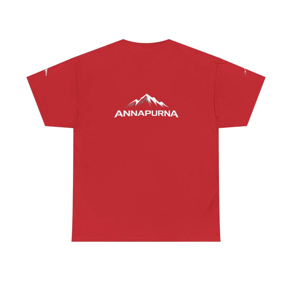 Camiseta Annapurna Escalada roja, vista trasera