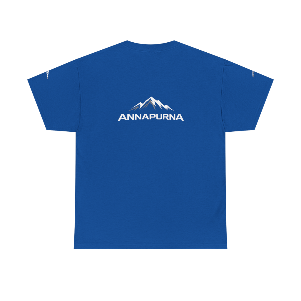 Camiseta Annapurna Escalada azul, vista trasera